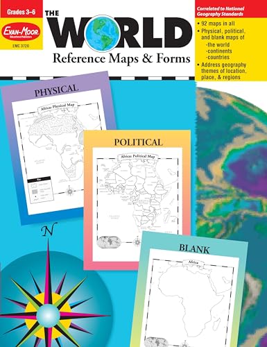 The World Reference & Map Forms: Grades 3-6 (World & Us Maps)